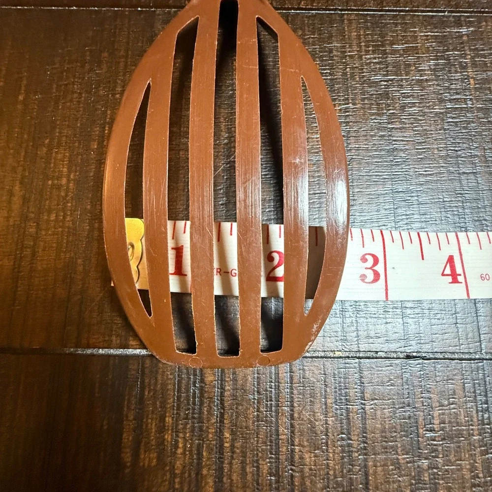 Vintage Foley Brown Nylon Blending Fork Slotted Mixing Whisk Kitchen Tool 10.5in